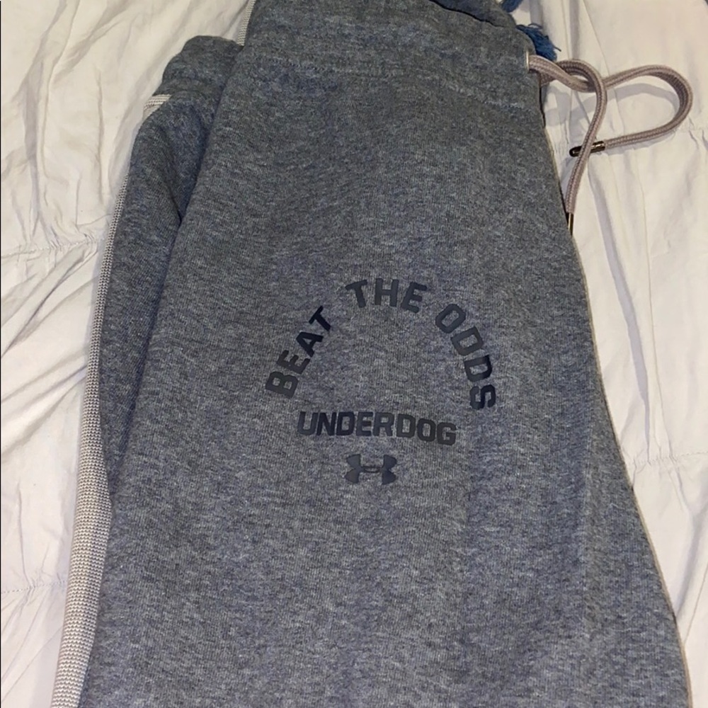 Gray under armor sweats